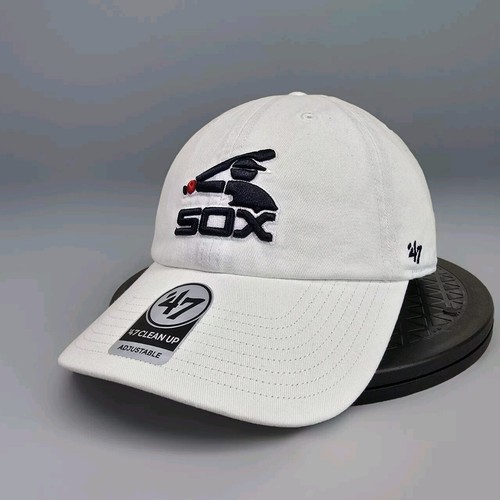 Chicago White Sox 47 Clean Up One Size White Dad Hat Cooperstown Collection Cap