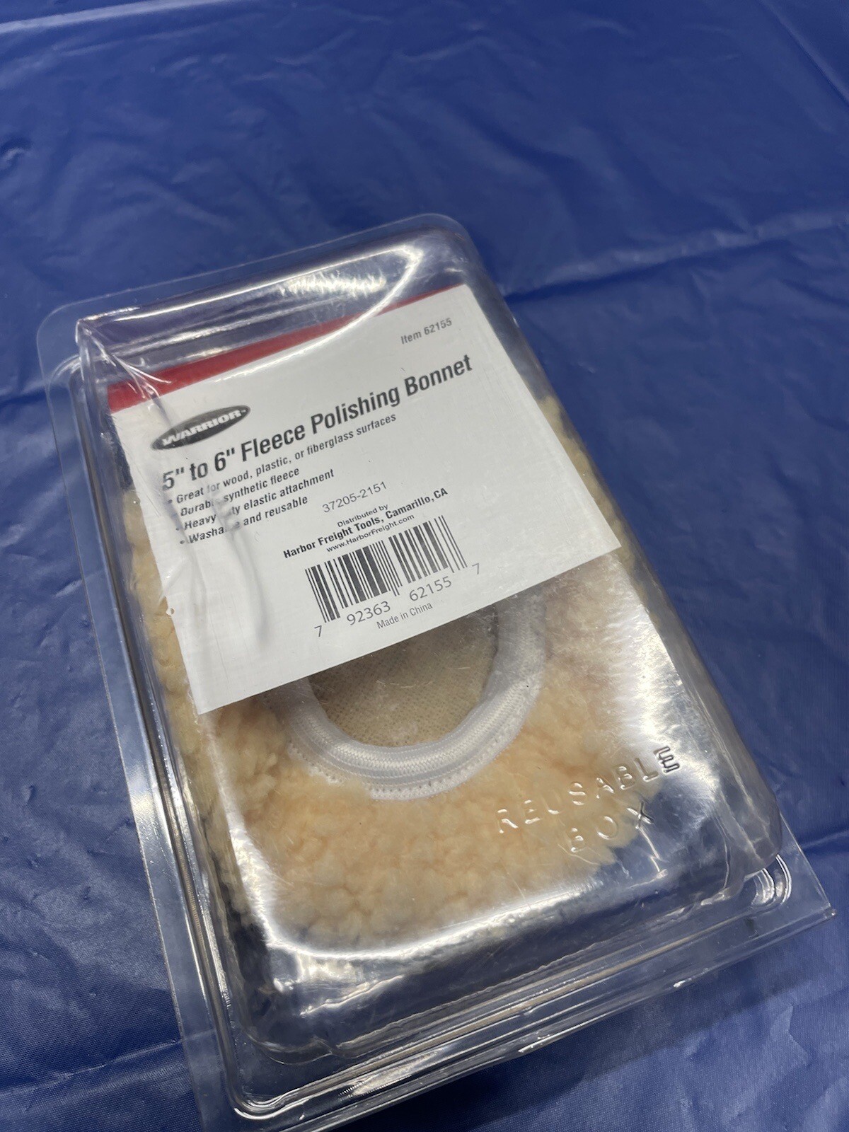 5" to 6" Fleece Polishing Wood Plastic Fiberglass Item 62155