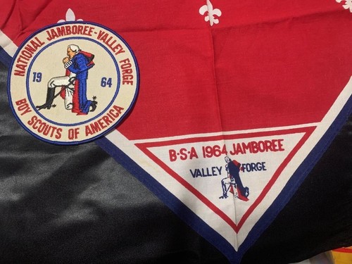 BSA 1964 National Jamboree Valley Forge Kerchief & Patch des Boy Scouts of America Order of the Arrow Arrowmen années 1960 - France