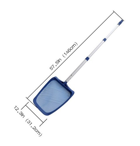 Professional Deluxe Pool Leaf Skimmer w/42" Pole & Curved Skimmer Frame - Picture 5 of 6