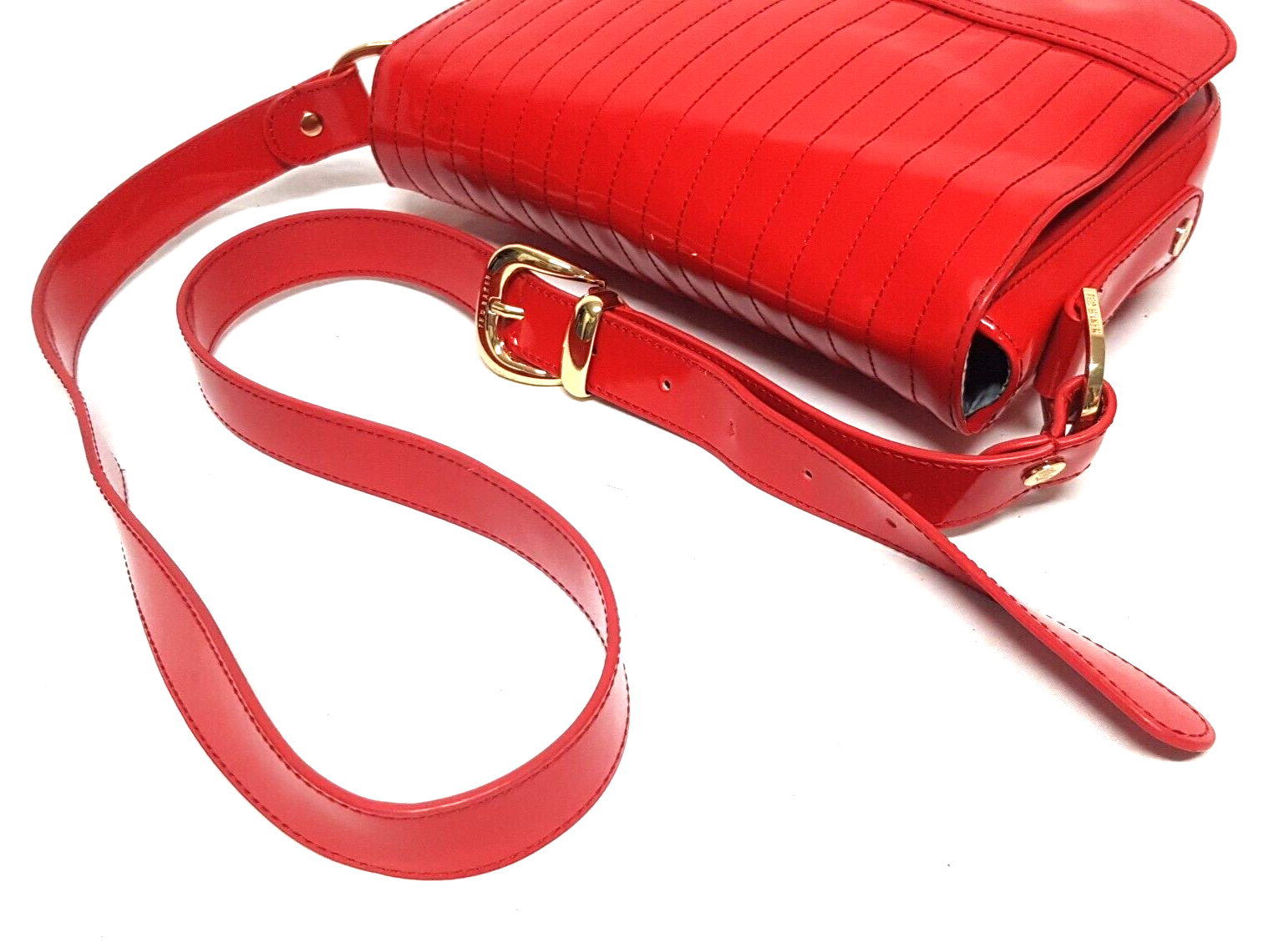 TED BAKER RED PATENT LEATHER CROSSBODY SHOULDER PURSE BAG eBay