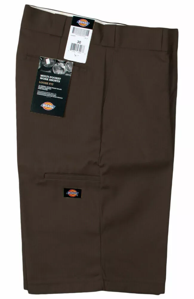 NWT Dickies 13 Inch Loose Fit Cell Phone Pocket Shorts #42283 Brown