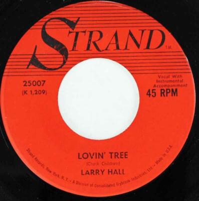 Larry Hall, Sandy - Lovin' Tree, Strand Records 25007 Rockabilly