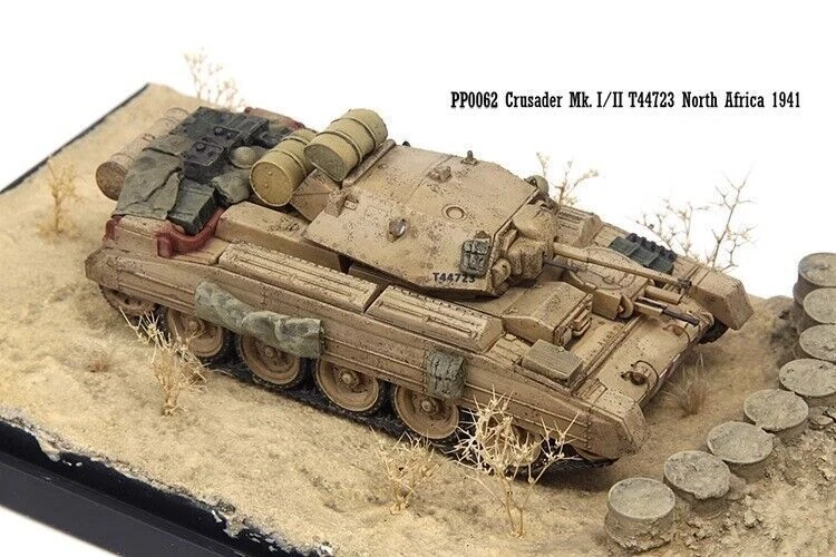 S-Model 1/72 PP0062 Crusader MK.Ⅰ/Ⅱ T44723 Tank North Africa 1941 Model+platform - Image 4 of 4