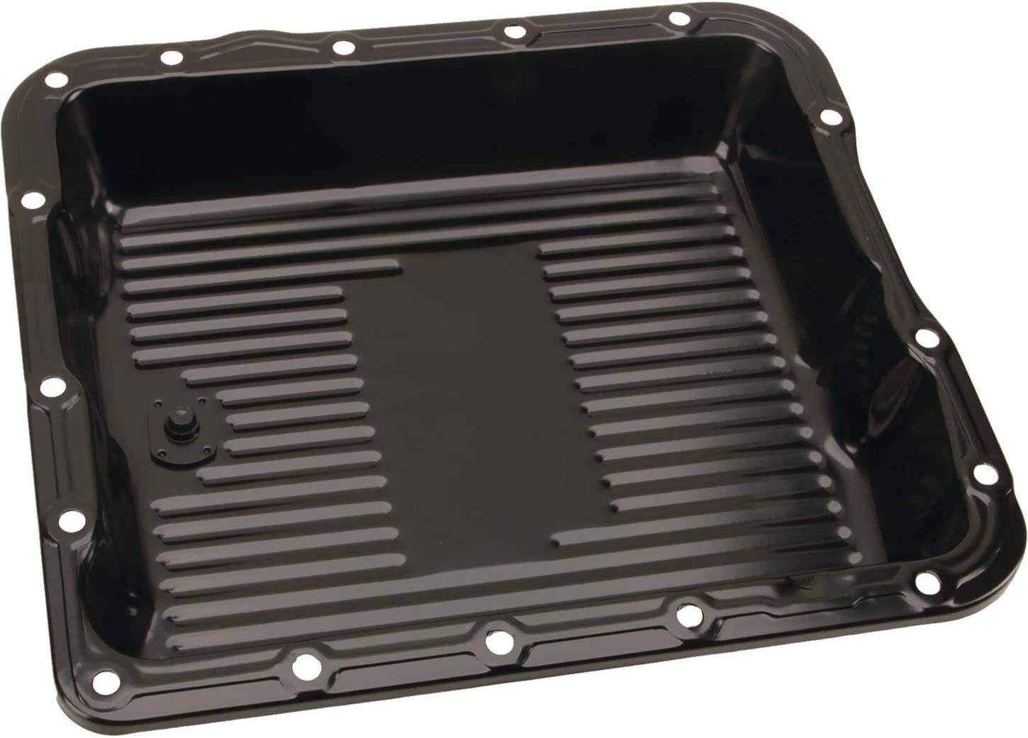 Chevy / GM 700R4 4L60E 4L65E Black Steel Transmission Oil Pan 25/8