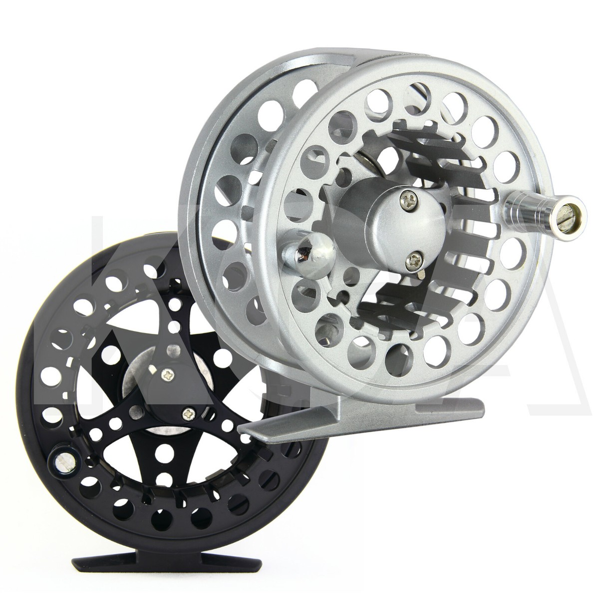 cast aluminum fly reel Large Arbor Fly Reel, Disc Drag, Die-Cast Aluminum, 1/2wt - 7/8wt
