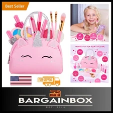 Non-Toxic Washable Makeup Set in Unicorn Purse – Perfect Gift for Girls 3-9