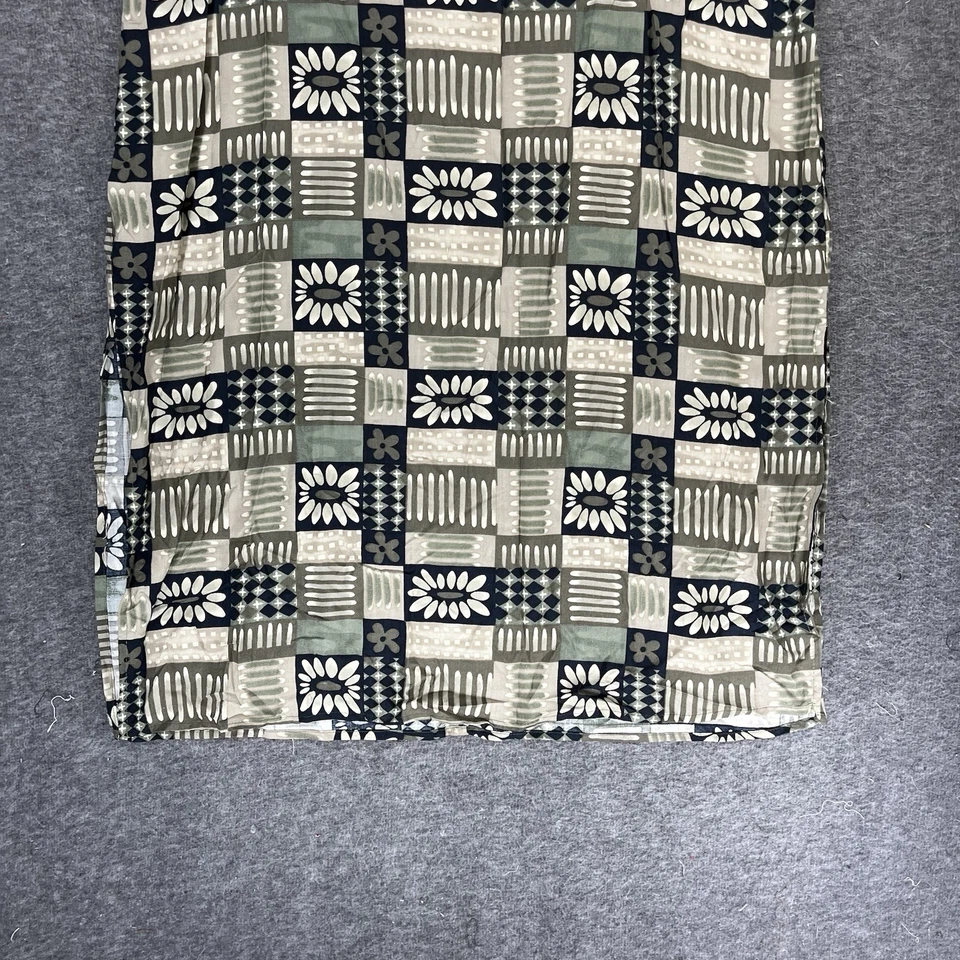 Maxi Vestido Vintage Notations Talla M Negro Tostado Floral Sin Mangas Doble Abertura Años 90 Foto 2 de 4