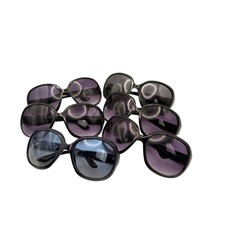 Bundle Womens Oversized Sunglasses Lot 6 Pairs Black Blue Retro Glam Chic Shades