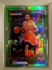 2025-26 NBA Hoops Coby White Green Border Chicago Bulls Charlotte Hornets 65