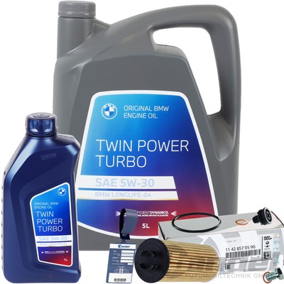 ORIGINAL BMW ÖLFILTER+OE BMW 5W30 ÖL passend für 2er F45 46 X1 F48 U11 X2 F39