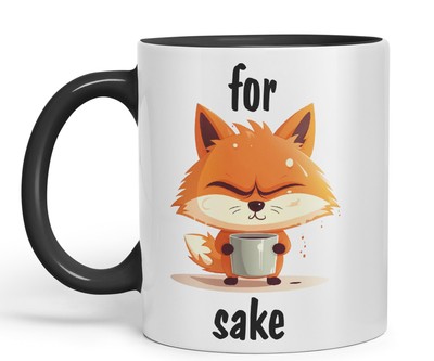 Für Fox Sake Sarkastischer Witz Keramik Farbig Becher Tasse 330ml 11Oz