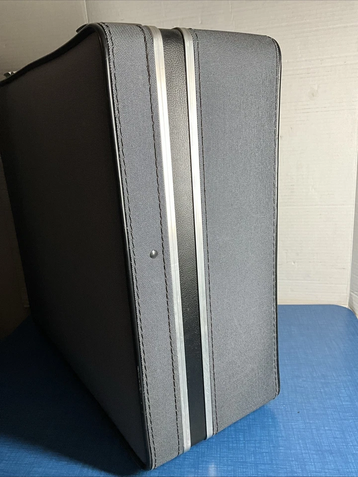 Estuche de transporte vintage para computadora PC Canon estilo equipaje raro con llave Foto 4 de 4