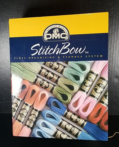 DMC Creative World Stitch Bow Floss Organizing Storage Binder 130 Skeins