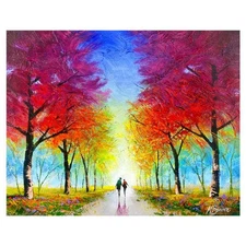 Mark Braver, Original Acrylic Painting on Canvas, Hand Signed with Letter of Aut