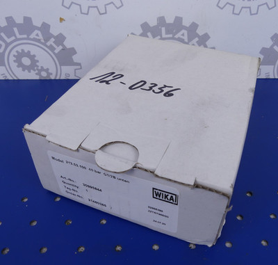 WIKA 213.53.100 315 40bar G1/2B Radial Pressure Gauge 30995844