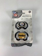 BabyFanatic - Pittsburgh Steelers - NFL Pacifier 2-Pack - DAMAGED PACKAGING
