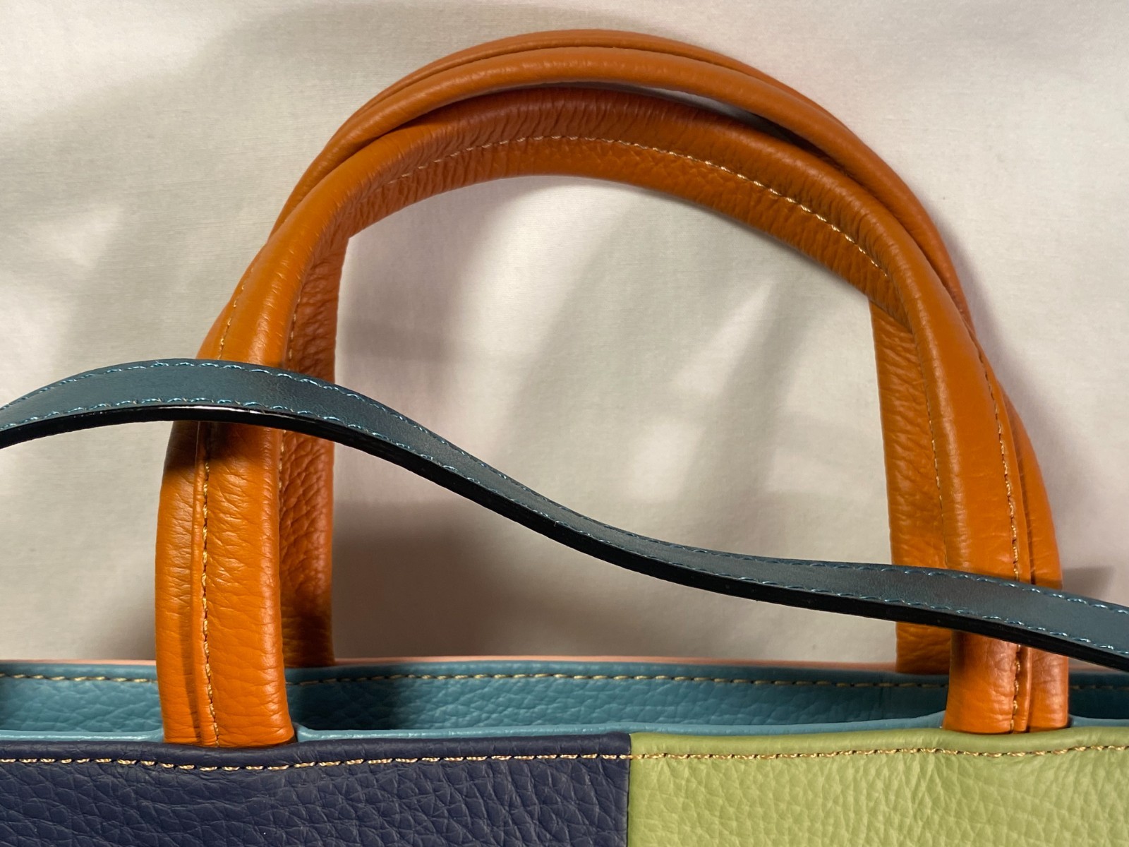 Ameri Leather Multicolor Leather Purse Crossbody … - image 6