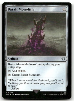Basalt Monolith #274 (NM) Lord of the Rings LTC Magic MTG