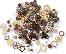 Steampunk Gears Accessories Decor DIY Metal Pendants Charms Wheels for Crafting