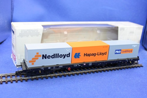 Piko 54165 Spur H0 DB Containertragwagen"Nedlloyd"/sehr guter Zustand/OVP | Condition: Gebraucht