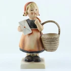 M.I. Hummel “Meditation” 13/0 TMK-2 Full Bee Letter Girl w/ Basket 1951–54 EXC