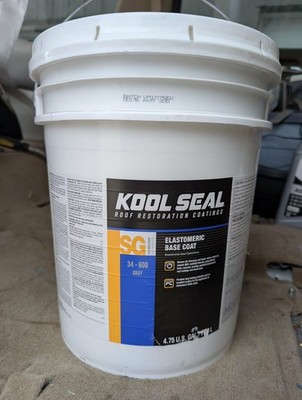 Kool Seal KS0034600 SG Elastomeric Base Coat Gray 5 Gallon 4FJK1 Roof Primer