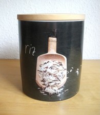 ASA Selection Vorrats Dose Aufbewahrung Reis schwarz Holzdeckel 16x13 cm RAR
