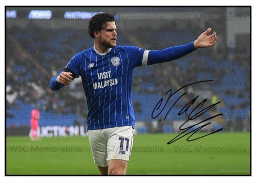 11334. Ollie Tanner Signed Pictures A4 Prints Cardiff City York City Lewes
