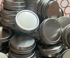 39 pcs 1 oz/30 ml Metal Tin Jars with Lids Tin Containers Aluminum Round
