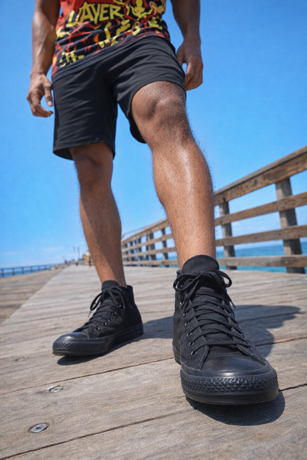 Converse Chuck Taylor All Star High Top Shoe Unisex 10 Triple Black Athletic