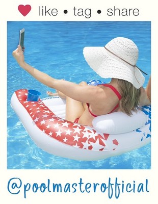 poolmaster 85593 american stars paradise chair swimming pool float