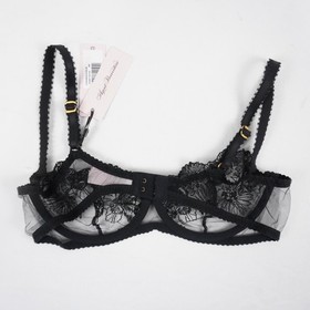 Agent Provocateur Astria Bra & Brief In Black/Silver (Set of 2) - W Size 36B & 5