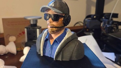 Handbemalte realistische 1/4 Scale RC Flugzeug Pilot Büste