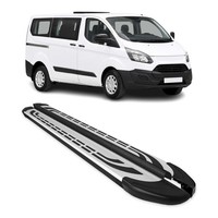 Trittbretter Seitenschweller FüR Ford Tourneo Custom I 2012-2023 L1 Schwarz Alu