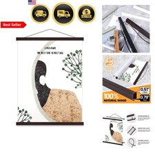 Magnetic Poster Hanger Wood Frame 20x28 20x30 20x24 Wall Mount for Posters Ma...