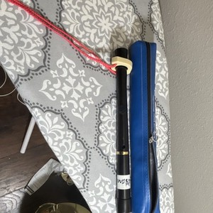 Black Plastic Bass Recorder with Case