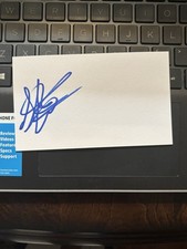 INDIANA FEVER STEPHANIE WHITE SIGNED AUTOGRAPH 3x5 Index Card WNBA STAR COACH