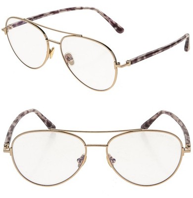 TOM FORD TF5684B 28A Gold Purple Blue Light Block Optical Eyeglass 5684 FT5684