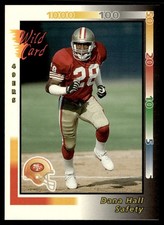1992 Wild Card Dana Hall Rookie San Francisco 49ers #369. rookie card picture