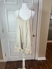 Free People Women's Size Lg Polka Dot Mini Dress