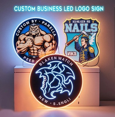 Neon Sign Custom LED Neon Acrylic Back Personalized Text Logo Signs