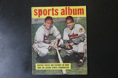 sports album No. 4 Joe Gordon Bob Feller Baseball Magazine Vintage Sports