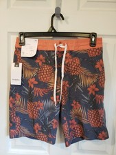 Goodfellow Men's 8.5" Size 28 Tropical Print Coral Board Shorts NWT