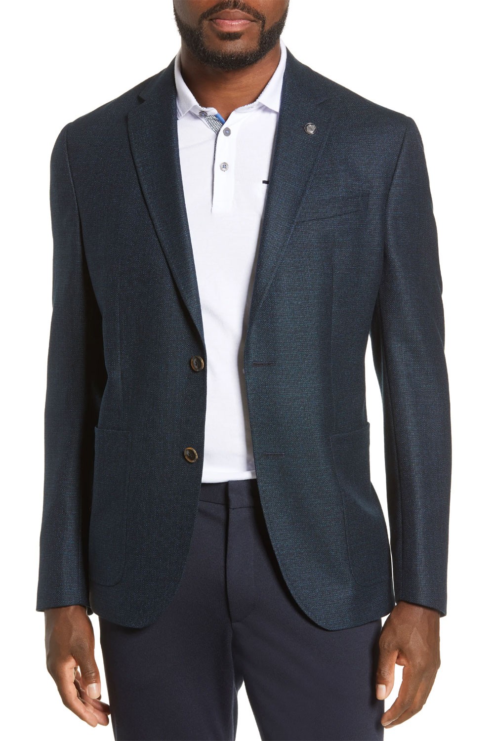 Ted Baker London Мужское спортивное пальто из плетеной шерсти Ted Baker London 38 обычного зеленого цвета NWT