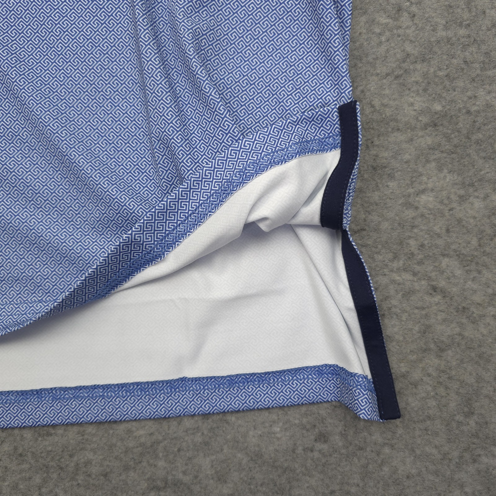 NEW RLX Ralph Lauren Mens Med M Short Sleeve Performance Geo Blue Golf Polo NWT thumbnail 9