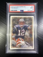 2008 Upper Deck Masterpieces - Tom Brady #84 Psa Mint 9