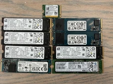 [ BULK LOT of 9] M.2 256GB SSD Various SAMSUNG HYNIX KIOXIA MICRON etc.