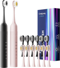 Pack Electric Toothbrush Set, Comes with 12 Brush Heads  Electric Toothbrush,
