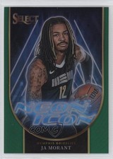 2023-24 Panini Select Neon Icons Green Prizm Ja Morant #24 1a1r
